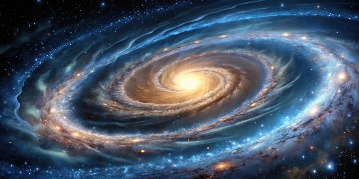 Fibonacci spiral in space