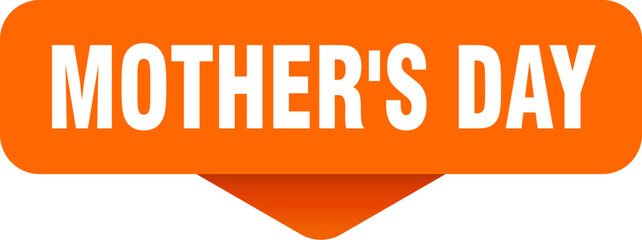 mother's day sticker. mother's day sign on transparent background