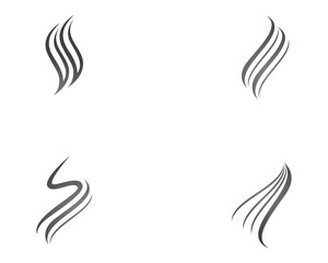 Hair vector icon and logo template