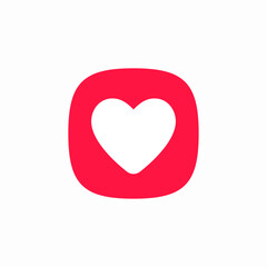 favorite heart button click icon sign vector