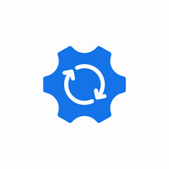 synchronization settings icon sign vector