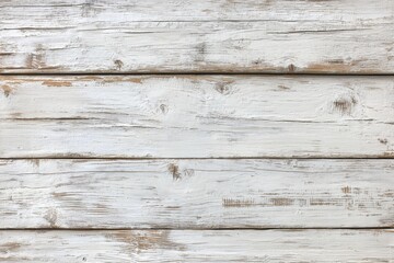 Obraz premium Weathered white wooden planks with a rustic, distressed texture and visible wood grain.