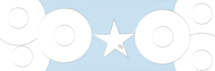 White abstract background with geometric shapes. Modern circle lines pattern. Minimal geometric design. Futuristic technology concept. Horizontal banner template. Vector