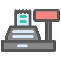 Cashier machine icon