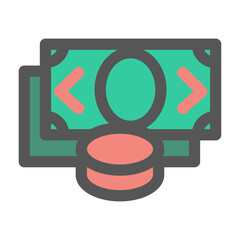 Money and coin icon