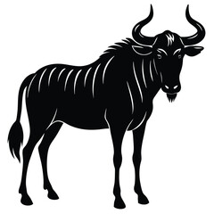 Fototapeta premium wildebeest vector