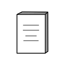 Illustration icon of a book 