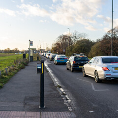 Traffic at Intersection in England