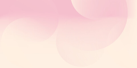 Minimalist banner background, pastel colorful, pink and yellow gradations. Circle effect style geometric, abstract background.