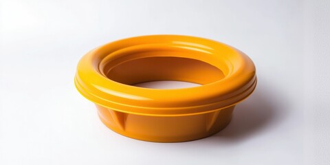 Toilet flange ring on white background