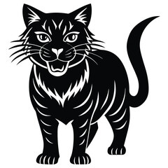 wild cat vector