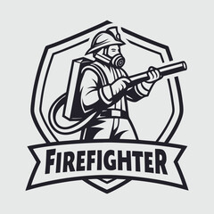 Obraz premium the firefighter vector