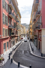 Fototapeta premium Picturesque Street Scene in Nice France