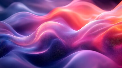 Obraz premium Abstract 3d rendered undulating waves gradient background with vibrant colors and smooth textures