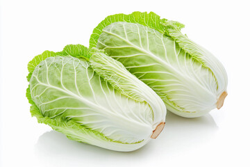 Fresh and vibrant napa cabbage ready for cooking Generative AI