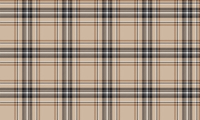Seamless plaid pattern, cream, black, white, brown, classic and warm feeling, suitable for designing clothes, skirts and pants, adding style to every look.