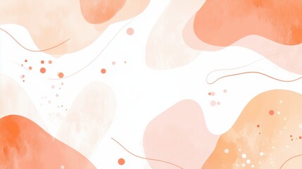 Fototapeta premium Abstract Watercolor Background: An artistic watercolor background, featuring soft, flowing shapes and warm, muted tones. The composition evokes a sense of calm and creativity. 
