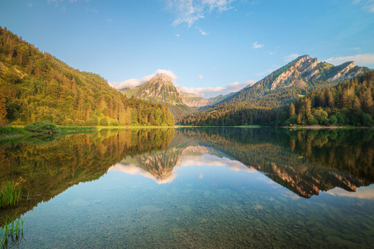 Swiss mountain lake