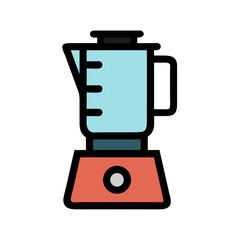 Fototapeta premium Blender Icon Illustration – Cooking and Kitchenware Symbol