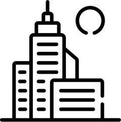 Mountains, Flowers, Trees, Landscape Waterfall, Lake, Forest, Windmill, Sunrise, Beach and Bridge line icon. Vector illustration. Editable stroke. stock illustration