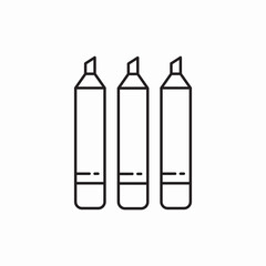 Pencil drawing set icon vector sign