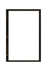 Film frame photo strip high-resolution blank filter. 35mm scan template texture effect. Trendy editable camera roll social stories design. Isolated vintage analog transparent empty scratches mockup.