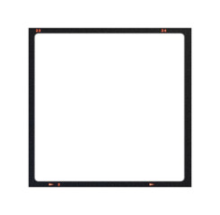 Film frame photo strip high-resolution blank filter. 35mm scan template texture effect. Trendy editable camera roll social stories design. Isolated vintage analog transparent empty scratches mockup.