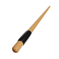 A wooden Tessen fan used in traditional Japanese martial arts and cultural performances.