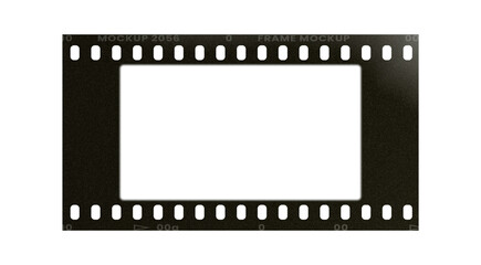 Film frame photo strip high-resolution blank filter. 35mm scan template texture effect. Trendy editable camera roll social stories design. Isolated vintage analog transparent empty scratches mockup.