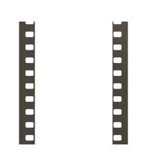 Film frame photo strip high-resolution blank filter. 35mm scan template texture effect. Trendy editable camera roll social stories design. Isolated vintage analog transparent empty scratches mockup.