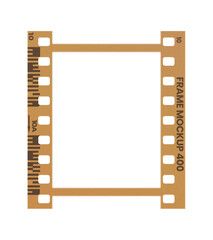 Film frame photo strip high-resolution blank filter. 35mm scan template texture effect. Trendy...