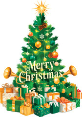 Christmas tree gifts merry christmas holiday season festive celebration