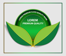 Decorative natural leaves logo layout design vector template