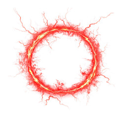 PNG Electric circle shock red illustration astronomy.