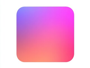 Gradient Square Illustration: A vibrant square, softened by rounded corners, features a captivating gradient blend of colors, offering a versatile visual element.