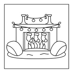 vector illustration of coloring pages