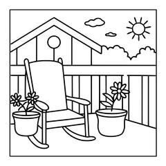 vector illustration of coloring pages