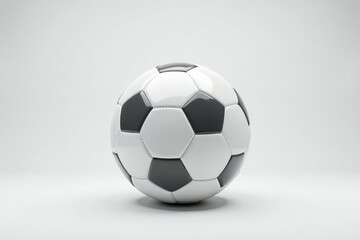 Fototapeta premium Studio shot of a pristine white football against a seamless white backdrop , white, clean, new