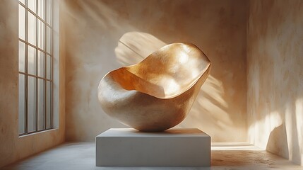 Clay sculpture head with closed eyes high resolution picture