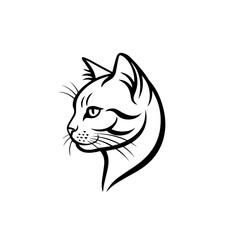 vector illustration of a cat