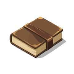 2D flat Textbook vector illustration, isolated on a white background.