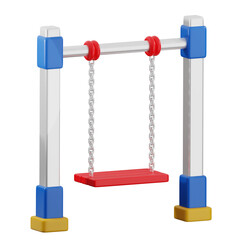 Colorful indoor swing set ideal for children's play areas, promoting active play and motor skills development.