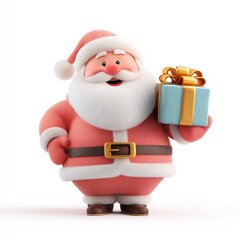 Santa claus christmas holiday festive season gift giving present joy celebration happy mood