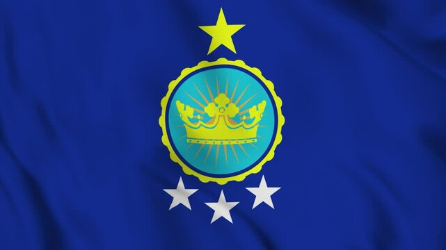 Flag of the Kingdom of North Sudan &ndash; 4K Seamless Loop of the National Banner