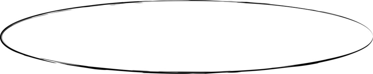 Fototapeta premium Oval frames brush painted, ink stamp, circle banner