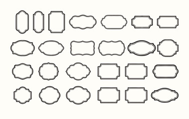 Obraz premium Cloud speech bubbles vector icons. collection. Cloud speech bubbles Vector illustration set.