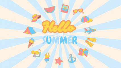 Bright & Cheerful Playful Summer Wallpaper