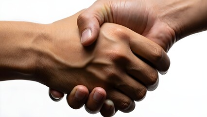 Powerful Image Hands Clasped in a Symbol of Unity, Agreement, and Partnership