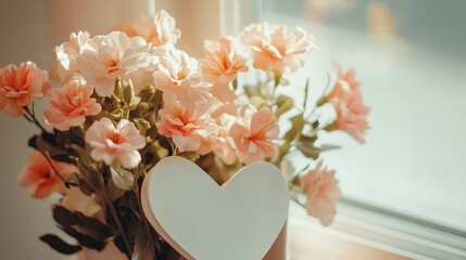 Beautiful bouquet in a light box. gift.