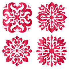 Set of a dreamlike journey through artistic expression in stylish vector elegance